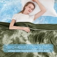 thumbnail image 3 of Teler Cooling Blanket for Hot Sleepers, Lightweight Summer Cold Thin Blankets for Sleeping, Twin Size(60.2"*80.2"), Aqua Green, 3 of 9
