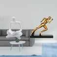 thumbnail image 2 of Figura de corredor abstracta creativa, figura moderna, escultura artística para sala de estar, entrada, mesa, decoración del hogar, 2 of 8