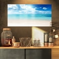 thumbnail image 3 of Designart 'Sand of Beach in Blue Caribbean Sea ' Modern Seascape Canvas Artwork, 3 of 3