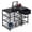 Black, variant on Anti-Vibration 3-Tier 3D Printer Stand Table with Power Outlet and Drawer, Heavy-Duty Workstation Filament Storage Rack, Black/Vintage Finish