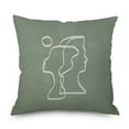 thumbnail image 3 of Ins Wind Linen Pillowcase Simple Creative Cushion Abstract Leaf Pillow Square Cushion Cover 11, 3 of 4