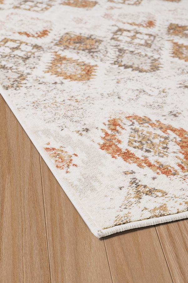 United Weavers Amarna San Paula Distressed Linen Woven Olefin Area Rug or Runner