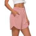 thumbnail image 5 of MOSHU 3 Pack Womens Pajamas Shorts Drawstring Pj Shorts for Women Casual Sleep Lounge Shorts with Pockets, 5 of 12