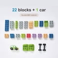 thumbnail image 3 of Teamson Kids Jungle Giraffe Kids Activity Table with Blocks, Track & 24-Piece Set, 3 of 10