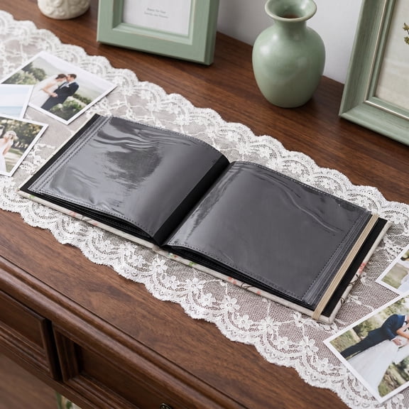 FOMIYES Mini Linen Fabric Photo Album for Family Use with Scratch Resistant Cover