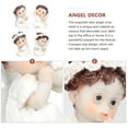 thumbnail image 6 of MERRYHAPY 4Pcs Cartoon Angel Ornament White Resin for Home and Office Decor, 6 of 8