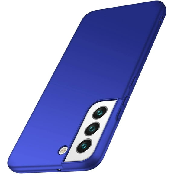 Case for Samsung Galaxy S22 Phone Case Protective Slim [Defend from Scratch/Slip/Drop/Fingerprint] Matte PC Hard Minimalistic Phone Cover for Samsung Galaxy S22-Blue