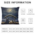 thumbnail image 5 of BANET Merry Christmas Decorative ,Christmas Scene Double Sided Throw Sofa Cushion Cover 20x20in, 5 of 5
