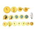 thumbnail image 1 of Master Cylinder Bleeder Tool Kit, Aluminum Brake Fluid Bleeder Adapter Kit Strong Sealing 17PCS  for Vehicles Brake Fluid Bleeding Or Refilling, 1 of 7