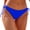 Z1-Blue, variant on Women's Low Rise Swim Bikini Bottoms Solid Minimal Briefs Thong Moderate Coverage String Swimsuit Bottoms
