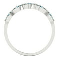 thumbnail image 5 of 0.1 ct Brilliant Round Cut Simulated Turquoise 14k White Gold Stackable Band SZ 10.5, 5 of 6