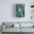 thumbnail image 2 of Trademark Fine Art Sarah Manovski  Bubblegum giraffe in the jungle Canvas Wall Art, 2 of 4