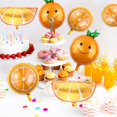 thumbnail image 4 of 10 Pieces Orange Slice Fruit Balloons Little Cutie Aluminum Foil Balloons Jumbo Birthday Tangerine Decorations for Summer Citrus Orange Themed Birthday Party Decor Supplies, 4 of 5