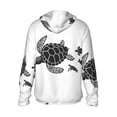 thumbnail image 3 of Sigee Family Of Sea Turtles Print UPF50+ Men's Sun Protection Hoodie Shirt SPF UV Shirt Long Sleeve Fishing Outdoor Lightweight, S-3XL, 3 of 9