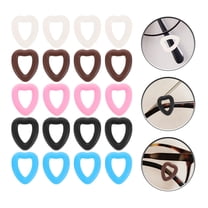 MLINS 10 Pairs Anti-Slip Glasses Ear Grips Silicone Heart Shape Ear Hooks Non-Slip Eyewear Retainers For Eyeglasses Sunglasses Reading Glasses Sports Glasses