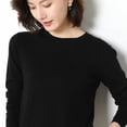 thumbnail image 1 of LNGOOR Chandail pour Femmes 2024 Col Rond Manches Longues Automne Hiver Pulls Mode Chandails Coréens Chandails de Base Chandails Ajustés en Tricot Chandails, 1 of 7