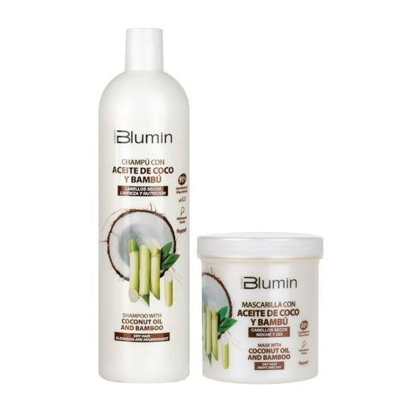 Blumin Kit - Coconut Oil Shampoo 1000ml   Coconut Oil Mask 700 ml