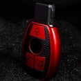 thumbnail image 2 of SPRING Car Remote Key Shell Case Leather TPU Stylish Car Key Fob Case-Cover For Mercedes For Benz E C S Class W204 W212 Red, 2 of 9