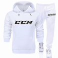 thumbnail image 3 of Ccm Men's And Women's Printed Warm Two-piece Loose Hoodie + Pants Jogging Set, 3 of 5