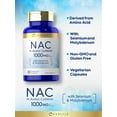 thumbnail image 4 of NAC Supplement N-Acetyl Cysteine | 1000 mg | 80 Capsules | With Selenium & Molybdenum | Vegetarian, Non-GMO & Gluten Free | By Carlyle, 4 of 8