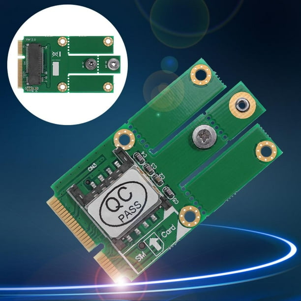 Kuymtek Tarjeta adaptadora M.2 NGFF B Key to Mini PCI-E Converter con ranura para tarjeta SIM