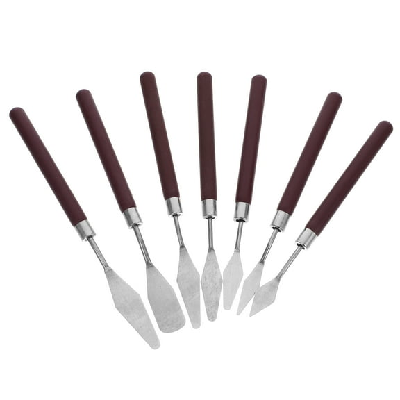 Art Scraper Stainless Steel Palette Knife Painting Knife Palette Knives Wood 17.00X1.75X1.00CM