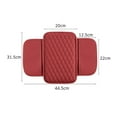 thumbnail image 6 of Pnellth Car Armrest Mat，Leather Armrest Cover Cushion with Side Storage Pockets Car Center Console Cover Car Interior Accessory for Car Truck RV, 6 of 8