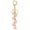 Black-f, variant on Cute Initial Letter M Keychain,Flower Bag Charms Letter Keyring Purse Bag Accessories(Light Pink)