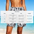 thumbnail image 3 of Uaswgudfs Women's Tropical Print Beach Shorts - Elastic Waist Loose Fit Summer Knee Length Casual Shorts, 3 of 6