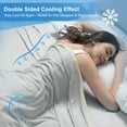 thumbnail image 4 of PHF Double Cooling Blanket for Hot Sleepers Twin Size, Arc-Chill Q-Max>0.5 with Double Cooling, Summer Blanket Absorbs Heat to Keep Cool All Night (Silver Grey, 60"x80"), 4 of 8