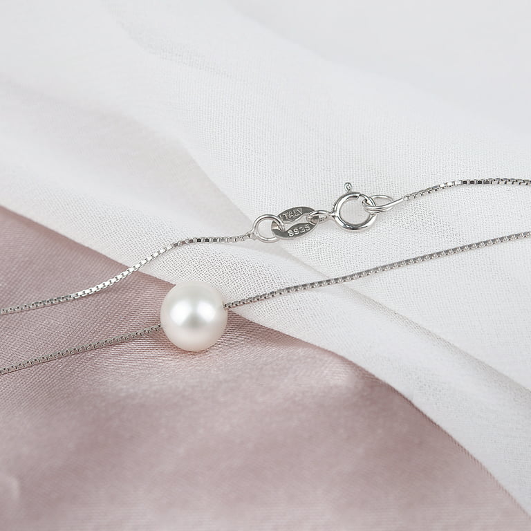 Anavia Happy 40th Birthday Gift for Wife from Husband, Pearl Necklace 40th  Birthday Gift for Sister -[Pink Pearl + Silver Chain]