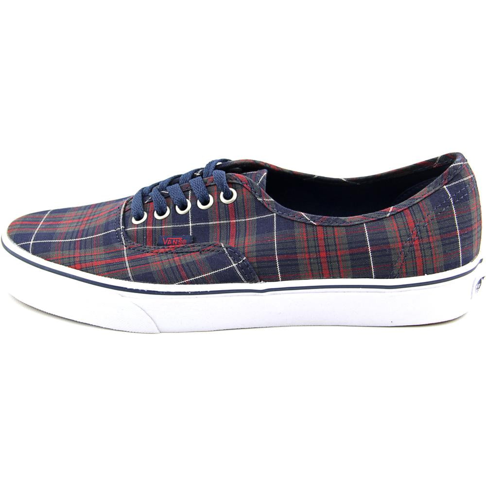 Vans Men's Authentic Plaid Dress Blues Low Top Canvas Skateboarding Shoe - 13M Vans Men's Authentic Plaid Dress Blues Low Top Canvas Skateboarding Shoe - 13M