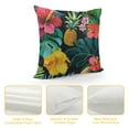 thumbnail image 4 of HENGT Palm Leaves Hibiscus Flowers Throw Pillow Covers Tropical Pineapples Decorative Pillowcases Soft Cushion Covers for Sofa Couch Bed Home Decor, 4 of 5