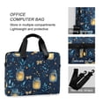 thumbnail image 4 of FORMRS 16" Laptop Bag Carrying Sleeve Case with Handle Travel Shoulder Briefcase, Blue Fireflies Pattern, 4 of 8