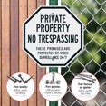 thumbnail image 4 of Private Property No Trespassing Sign, Protected by Video Surveillance,, 4 of 8
