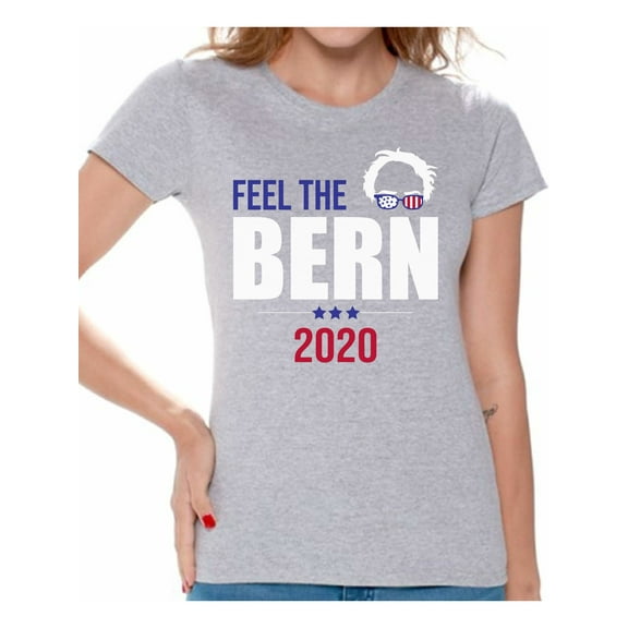 Awkward Styles Feel the Bern T-Shirt Bernie 2020 T Shirts for Women Bernie Sanders Fans