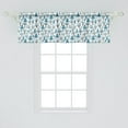 thumbnail image 2 of Ambesonne Christmas Tree Window Valance, Snowy Silhouettes, 54" X 18", Pale Blue Petrol Blue, 2 of 3