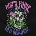 thumbnail image 2 of Don’t Panic Its Organic Shroom Skull Womens Slim Fit Graphic Tee Brisco Brands S, 2 of 5