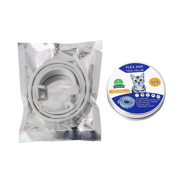 Collar antipulgas y garrapatas para perros y gatos, Collar antimosquitos y repelente de insectos para mascotas, hasta 8 meses LIUWENJING unisex