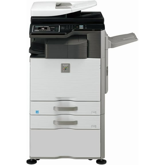 Sharp MX-3115N Color Laser Multifunction Copier – 31ppm, Copy, Print, Scan, Duplex, Network, A3/11x17, 2 Trays, Cabinet