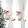 thumbnail image 1 of Xihbxyly Hebilla para Cortina de Muñeco Navideño, Diseño de Papá Noel y Muñeco de Nieve, Detalles En Oro Rosa, Decoración Festiva, Fácil Instalación, Perfecta para Sala de Estar y Dormitorio, 29 X 25, 1 of 6