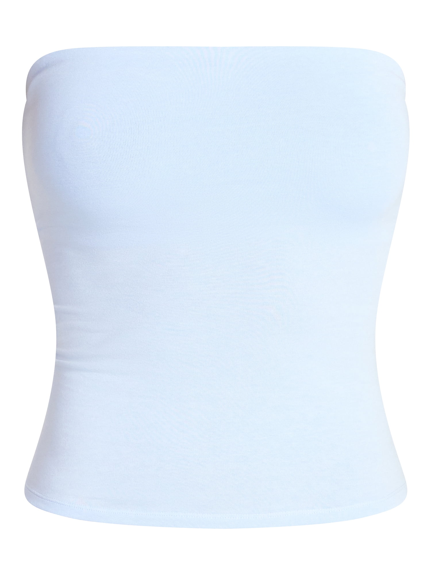 No Boundaries Cotton Stretch Jersey Tube Top, Women's XS-XXXL