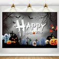 thumbnail image 1 of Tapestry Happy Halloween para pared, 180 x 108 cm, microtela de fibra, 1 of 3