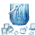 thumbnail image 6 of Fiocias Acrylic Storage Tub Bucket Drink Chiller Ice Bucket Portable for Home Restaurant Blue, 6 of 9