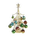 thumbnail image 1 of Mini árbol de Navidad de cristal, decoración en miniatura, artesanía, árbol de Navidad, estatua de cristal Amarillo, 1 of 9