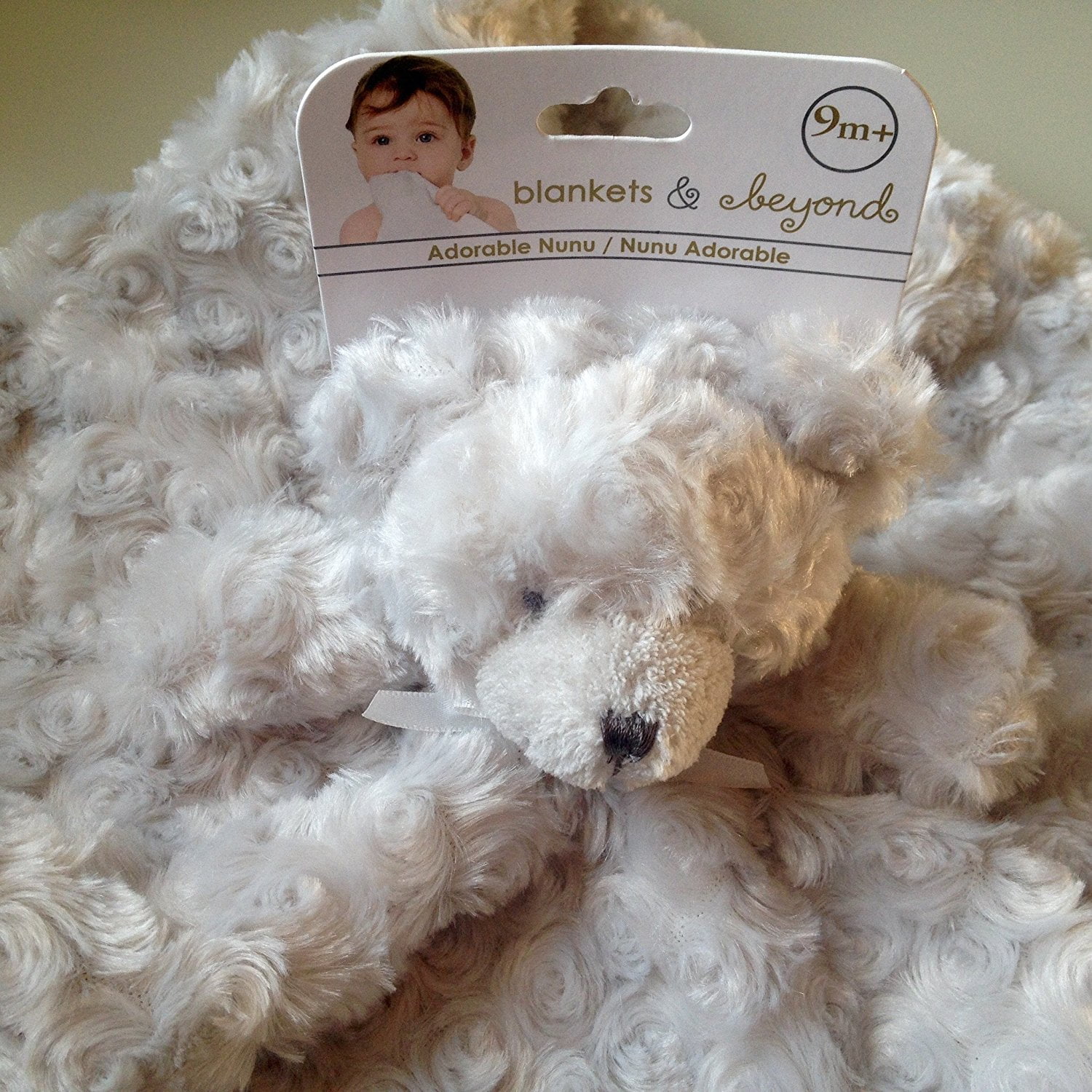 Blankets Beyond Gray Rosette Bear Security Blanket By Blankets And Beyond Walmart Com Walmart Com