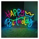 thumbnail image 5 of Letrero De Neón"Happy Birthday" Para Dormitorio, Ambiente Festivo, Fiesta, Cafetería, Tienda, Decoración De Pared, Regulable Por USB, 40.6x26.7cm, 5 of 6
