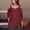 Wine, variant on Women's Tops Sevevn 2025 Women's Fashion Casual Solid Color Shoulder Leakage Short Sleeve Pullover Top