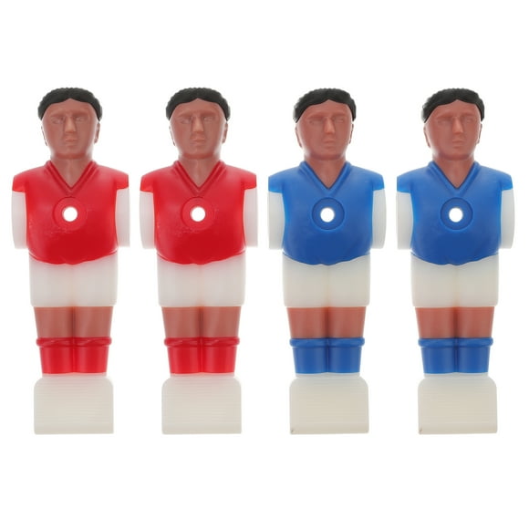4 piezas Rod Soccer Foosball Table Football Hombre Jugador de fútbol Piezas de repuesto para fútbol de mesa 1.4M (2pcs rojo y 2pcs azul)
