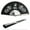 Black, variant on Munetoshi Blue Metal Stainless Steel Martial Art Tai Chi Kung Fu Fighting Folding Fan